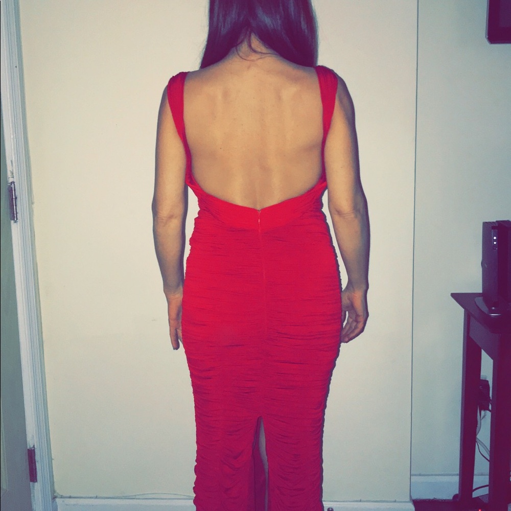Jovani size 2 mother of the bride dress in red.